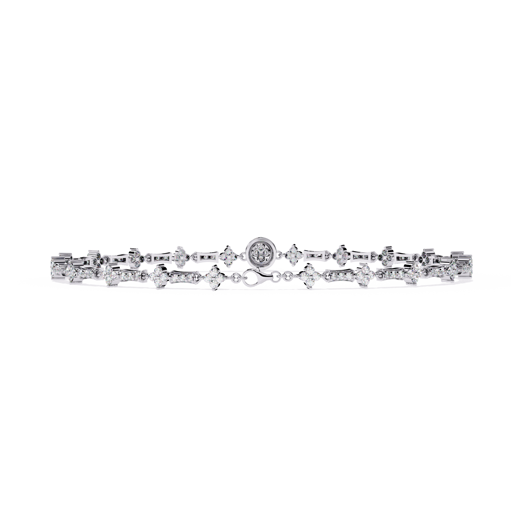 Solitairekart 0.82ct Alternating Lab Grown Diamond  Bracelet